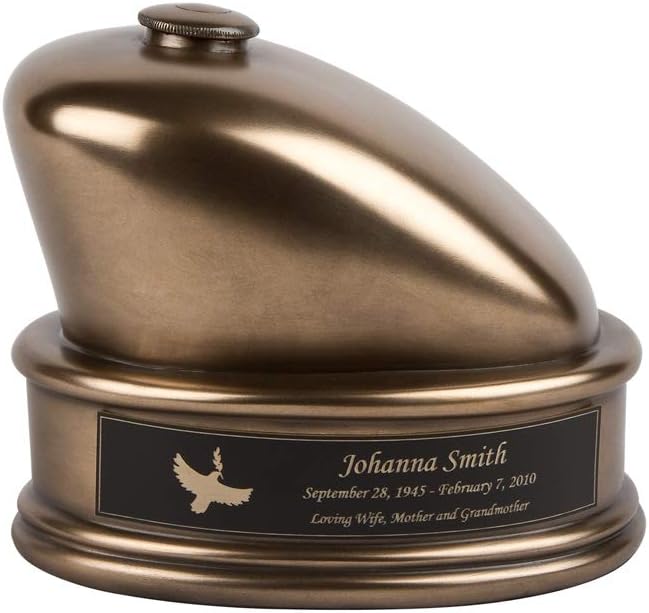 Perfect Memorials Custom Engraved Small Motorcycle Tank Cremation Urn (40 Cu/in) - Detailed Keepsake for Human Ashes/Durable/Display At Home/Timeless Tribute for A Motorcycle Collector & Driver