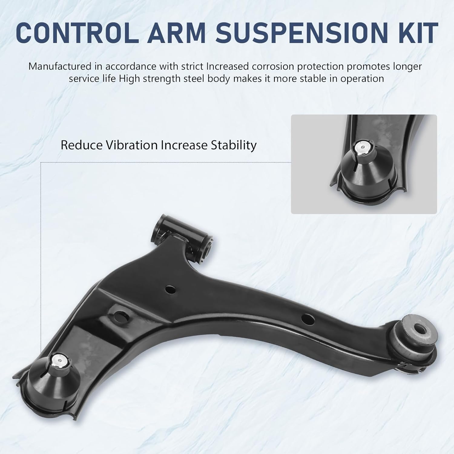 Front Lower Control Arm Pre-Assembled Ball Joint Fit for Chrysler PT Cruiser2001-2010, 2000-2005 Dodge Neon 2000-2001 Plymouth Neon Replace K620009 K620010-4pc Set