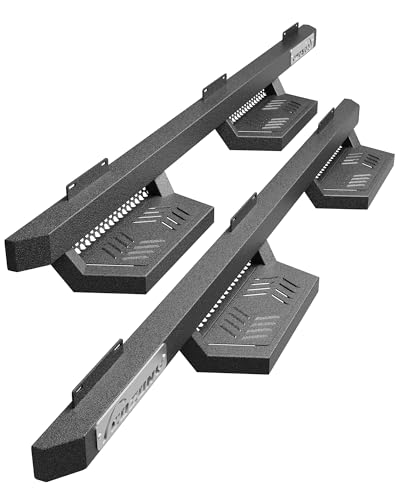 Running Boards Drop Side Steps for 2015-2024 Chevy Colorado/GMC Canyon Crew Cab, Textured Black Truck Nerf Bars