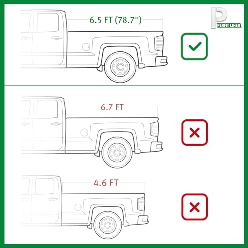 Perfit Liner Soft Roll Up Truck Bed Tonneau Cover for 2007-2021 Toyota Tundra 6.5 FT (79“) Feetside (Not for Stepside) Bed