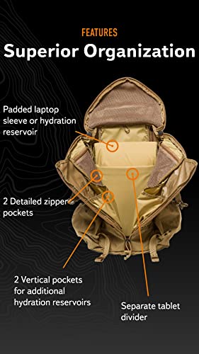 Mystery Ranch 2 Day Backpack - Tactical Daypack Molle Hiking Packs, Foliage, SM/MD