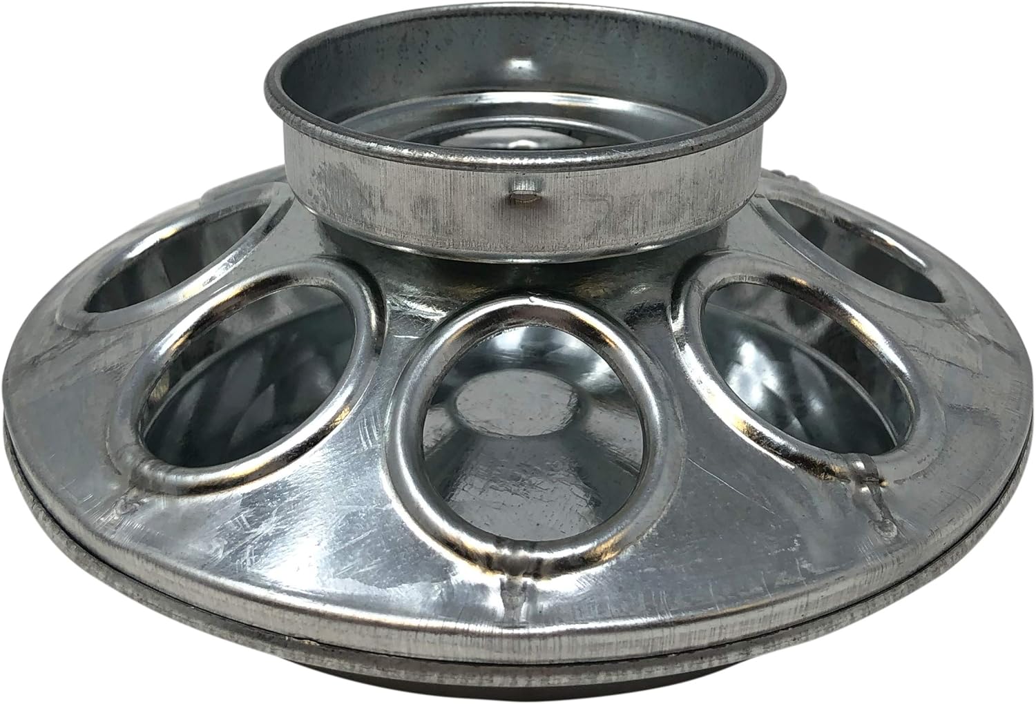 Harris Farms 1000284 quart Galvanized Base Jar, 1 Feeder