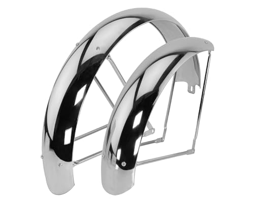 Bicycle 24 x 4.0 Inch Steel Classic Standard Adjustable Fender Set, Multiple Colors