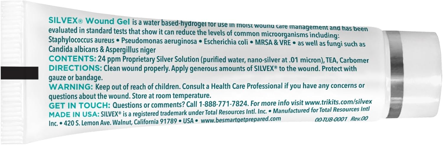 Be Smart Get Prepared SILVEX Wound Gel