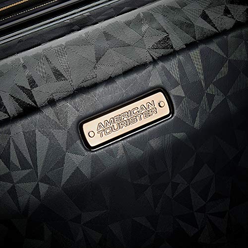 American Tourister Belle Voyage Hardside Luggage with Spinner Wheels, Black, Checked-Large 28-Inch