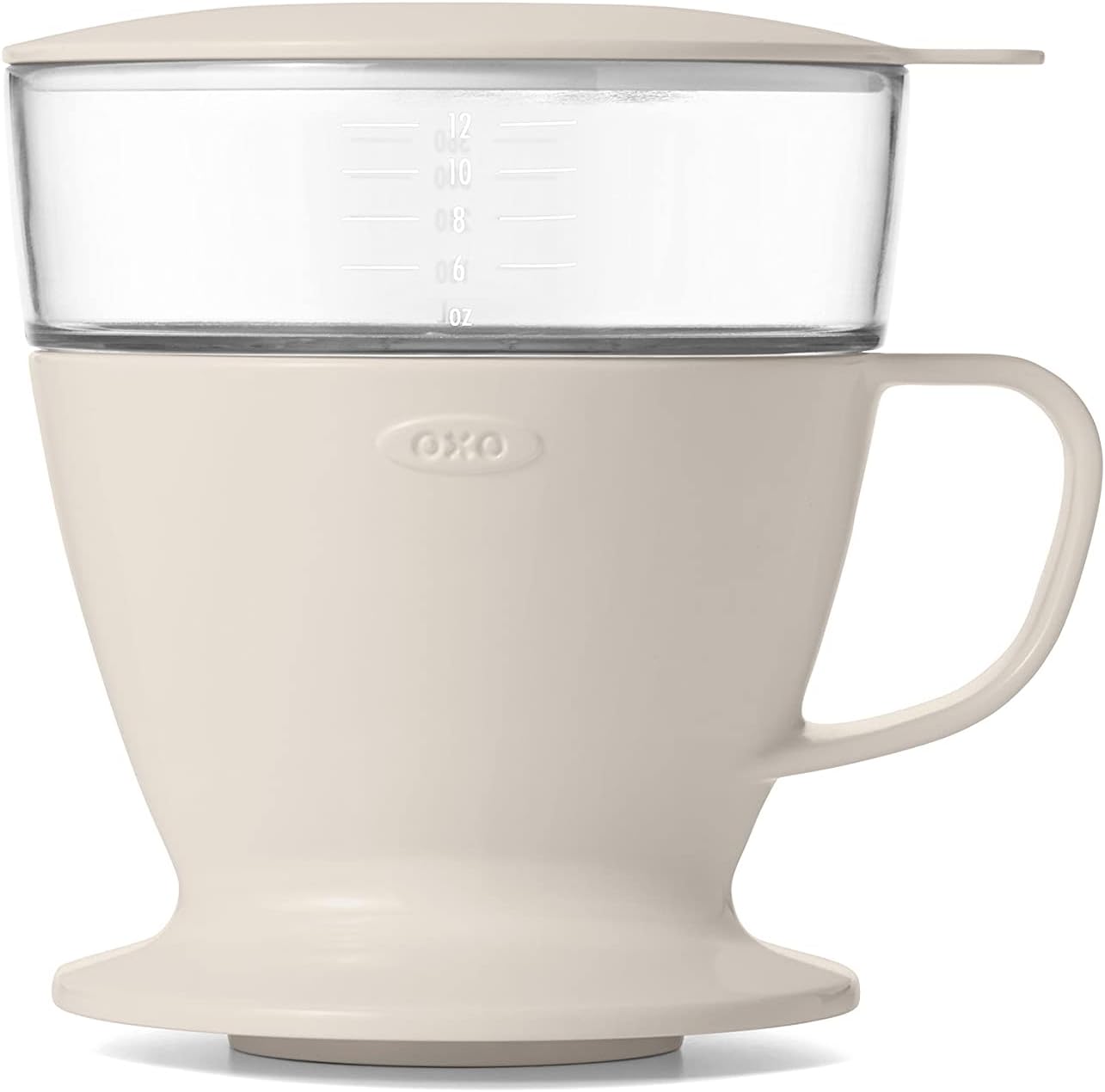 OXO Brew Compact Cold Brew Coffee Maker & Brew Single Serve Pour-Over Coffee Maker, 12 ounces, White