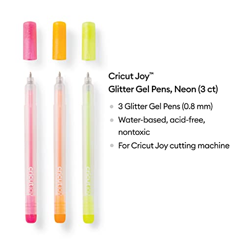Cricut Joy Gel Point Pens 1.0 (3) Black, Gray, Blue
