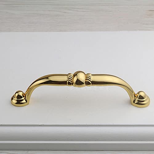 Cabinet Furniture Knobs 128mm Modern Fashion Gold Kitchen Cabinet Door Handle Cupboard Drawer Dresser Door Pulls Knobs 2Pcs