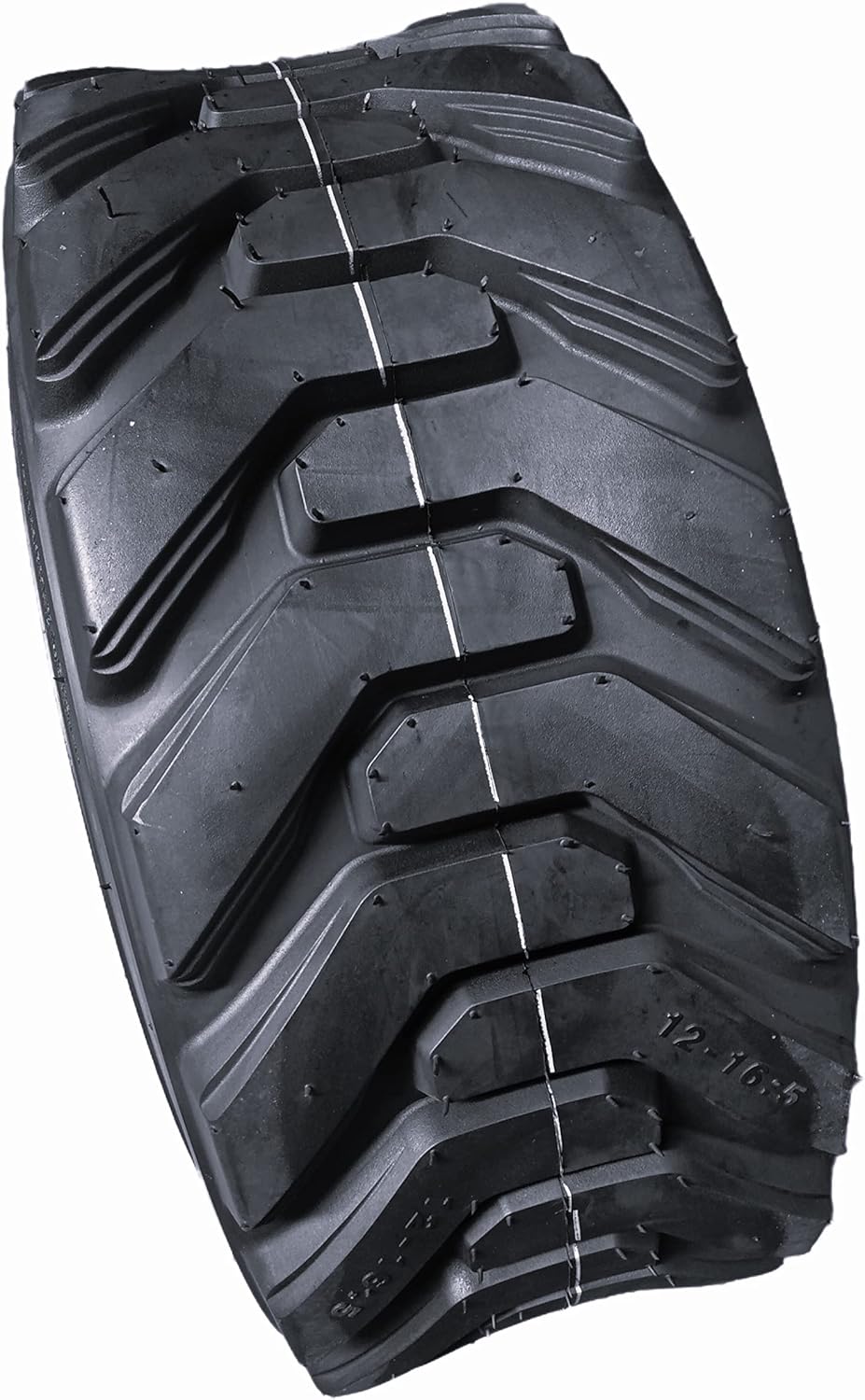 HORSESHOE 12-16.5 14PLY R-4 Skid Steer Tubeless Tires w/Extra Thick Rim-Guard Wall Super Heavy Duty H Load 12x16.5 305/70-16.5 NHS 12165 T168 SKS8 L2/G2