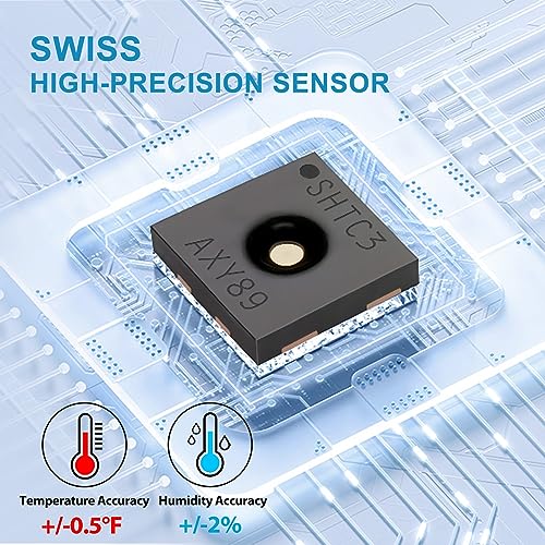 Indoor Outdoor Thermometer Wireless Weather Station, Internal External Thermometer Hygrometer, Home Batteryoperated Temperature Humiditymonitors330 Feet (About 100 Meters) Backlight Display