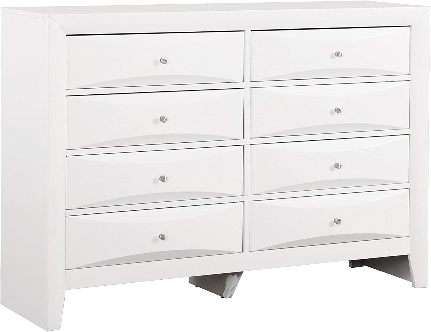 Glory Furniture Marilla 8 Drawer Dresser in White