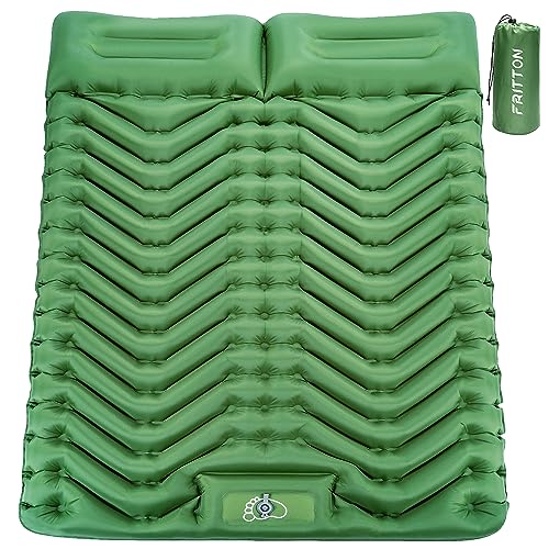 FRITTON Sleeping Pad for Camping, Inflatable Sleeping Mat with Pillow 76.7