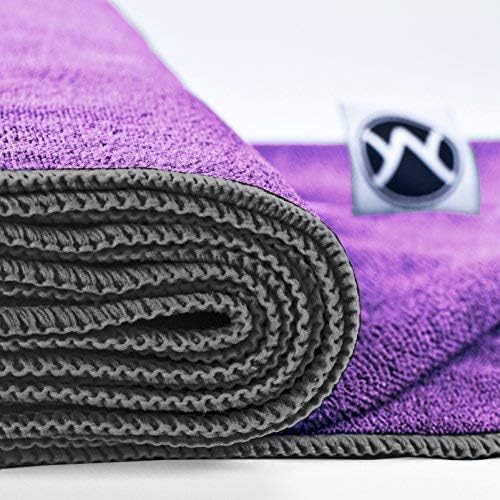 Microfiber Yoga Towel Non-Slip Yoga Mat Towel - Hot Yoga Towel for Sweat & Grip - 24 x 72
