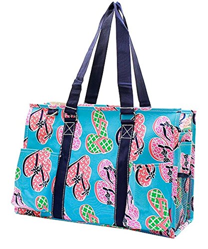 NGIL Utility Water Resistant Tote Bag, Top Zipper Closure, Perfect Gifts for Working Women, Nurses, Gym bag