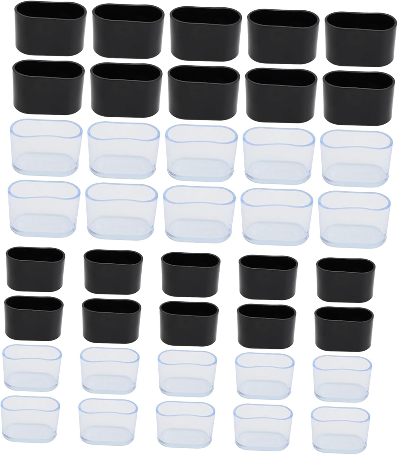 40Pcs Furniture feet Pads Tables and Chairs Table Leg Cover Furniture feet Floor Protectors Household Items Square Furniture feet Cover Anti-Slip Furniture Protectors