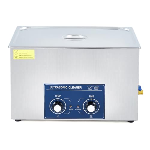 6qt Ultrasonic Cleaner with Timer&Heater, 6L Professional Ultrasonic Cleaner 40kHz, Advanced Lab Ultrasonic jewelry Cleaner machine 110V for Wrench, Screwdriver, Repairing Tool, Industrial Part