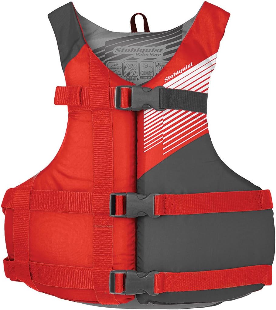 Stohlquist FIT Youth (50-90 Lbs) Life Jacket and Stearns Kids (30-50 Lbs) Life Vest 2 Pack