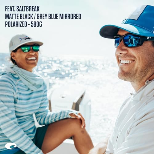 Costa Del Mar Men's Saltbreak Polarized Rectangular Sunglasses