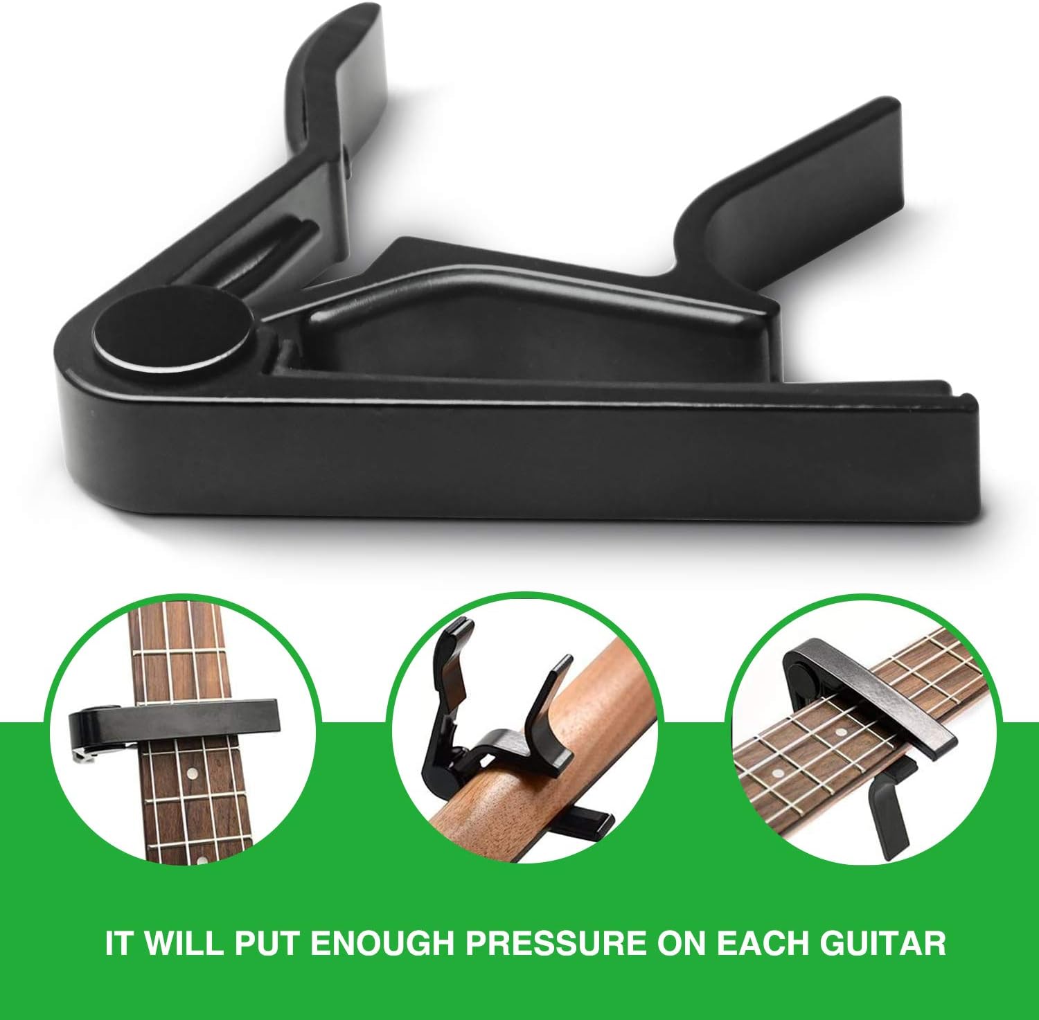 Guitar Capo, 6-String Acoustic & Electric Guitar Capo,Guitar Capo Acoustic(Black)