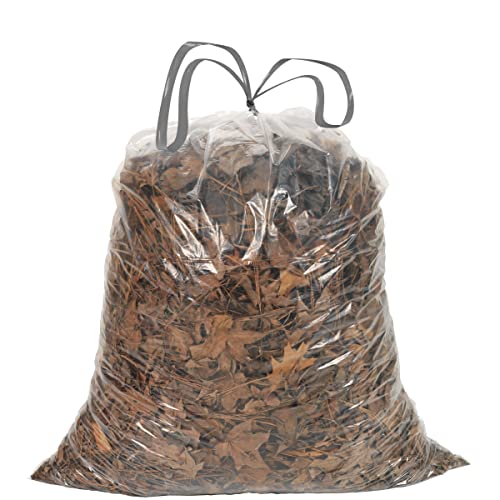Ultrasac 20-30 Gallon 0.8 MIL Clear Drawstring Trash Bags - 30