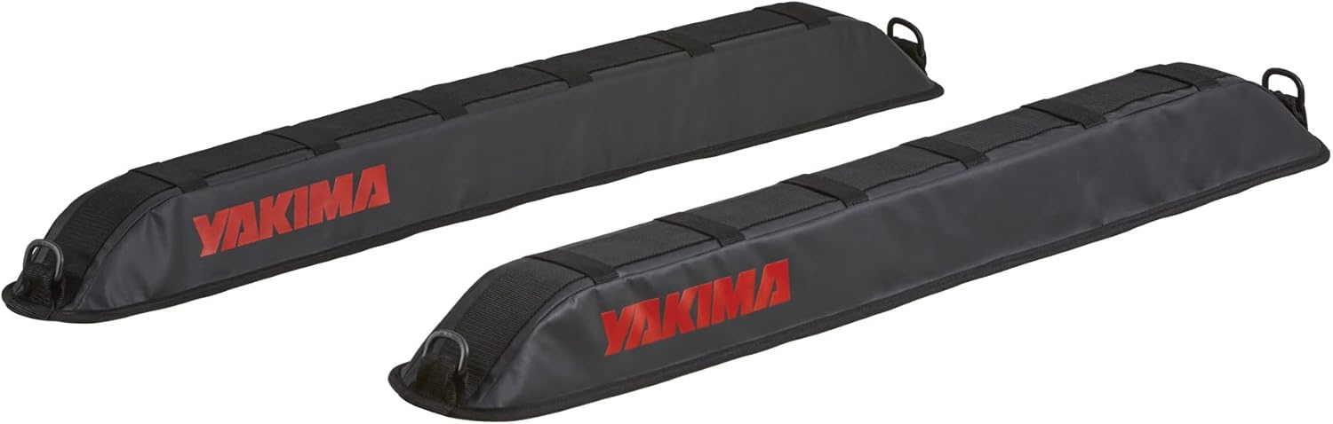 Yakima EasyTop Temporary Roof Rack with Heavy Duty Straps, Double Latching Buckle, and Tie Down Rope for Boats, Skis, and Snowboards, Black