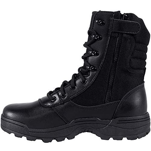Men's Military Tactical Work Boots Side Zipper Jungle Army Combat Boots