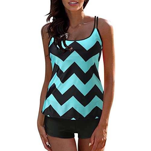 Tankini Swimsuits for Women, Plus Size 2 Piece Loose Bathing Suit Comfort Flowy Stylish Swimwear