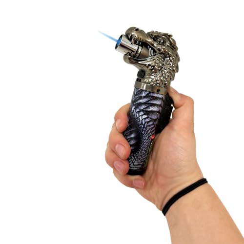 Torch Blue Dragon's Breath Torch Lighter Pre-Filled Butane Ready to Use (2, Blue)