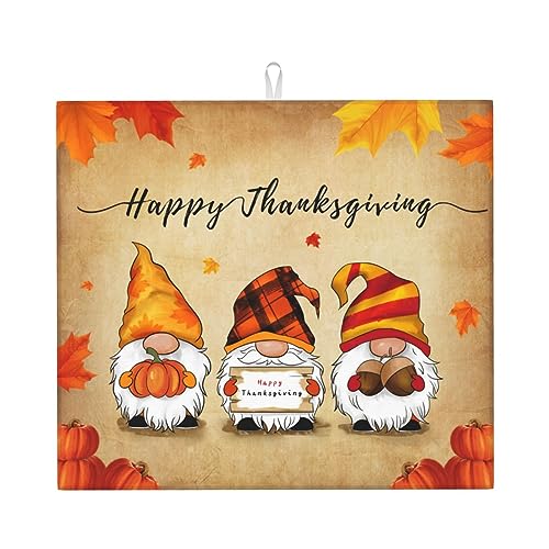 Marble White Dish Drying Mat for Kitchen Counter Grey Marble Absorbent Microfiber Dish Pad Dish Draining Mat Medium 16x18 inch