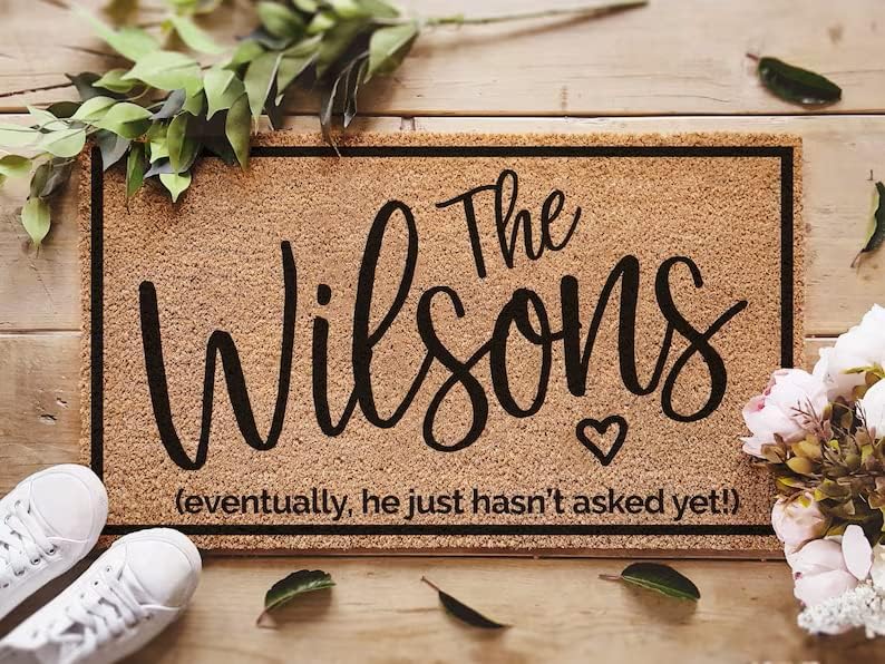 Bristow Personalized Name As for Me and My House We Will Serve The Lord Doormat, Bible Verse Door Mat, Custom Family Name Doormat Welcome Indoor Outdoor Doormat Decor Housewarming Gifts