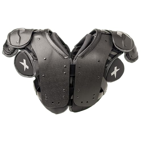 Xenith Pro Varsity Football Shoulder Pads - Skill, Lineman, All Purpose - Customizable, High Impact Foam Padding - Low Profile Design & Versatile Fit - Adult Protective Gear