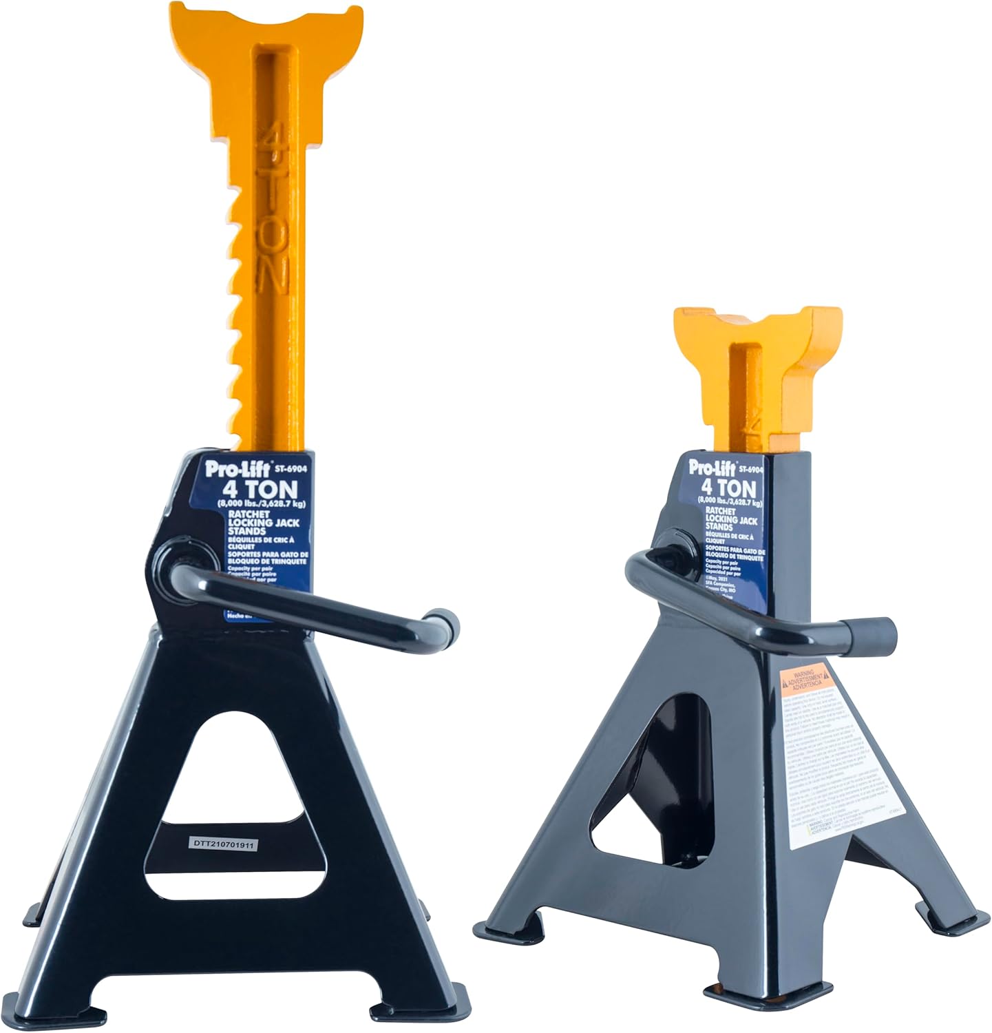 Pro-Lift 4 Ton Jack Stands - Sturdy Steel Construction for Auto, Truck, Farm and Shop Use, 1 Pair