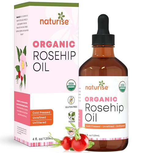 Organic Rosehip Oil for Face - Organic Cold Pressed Rose Hip Oil for Skin and Body Care - Vegan Non-GMO Gua Sha Oil - Rosa Mosqueta Oil, Rosehip Seed Facial Oil for Gua Sha Massage (2 FL. OZ.)