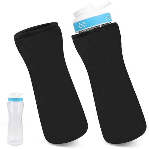 2PCS Sleeve for Cirkul Water Bottle 22 oz,Water Bottle Sleeve for Cirkul Plastic & Stainless Steel Bottle,Neoprene Insulated Water Bottle Cover for Retaining Temperature