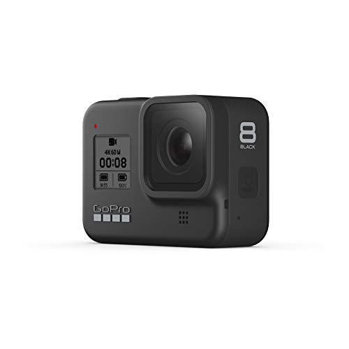 GoPro HERO8 Black - Waterproof Action Camera with Touch Screen 4K Ultra HD Video 12MP Photos 1080p Live Streaming Stabilization