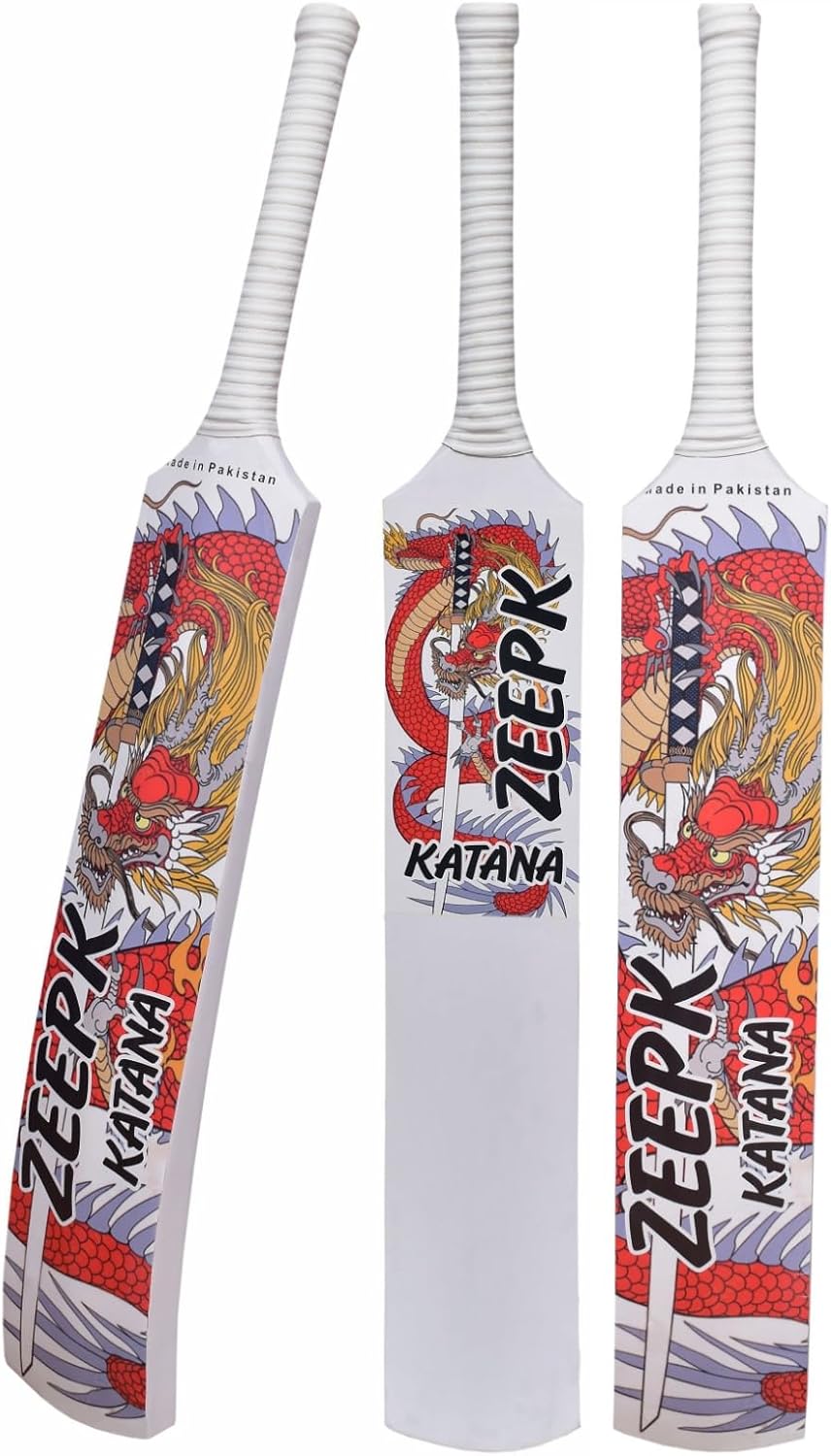 Cricket Bat Zeepk Tennis Tape Ball Full Size 5