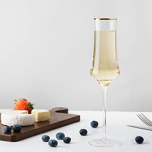 JEKOSEN NEW Crystal Martini Cocktail Glasses 12 Ounce Set of 4 With Premium Gift Box Premium Strong Lead-Free Clear