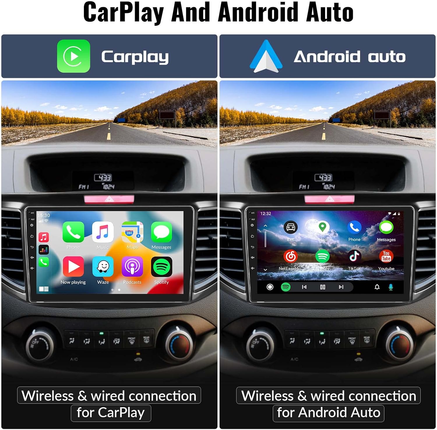 [1G+32G] Android 13 Car Stereo Radio for Honda CRV 2012-2016, 9