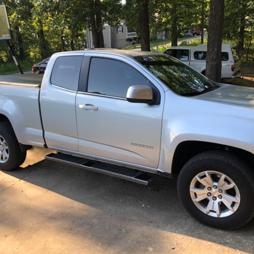 6 Inch Running Boards Compatible with 2015-2024 Chevy Colorado/Gmc Canyon Extended Cab Double Cab, Colorado Running Boards Nerf Bars Side Steps Rock Sliders Made with Carbon Steel.