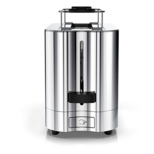 Russell Hobbs TRL9300GYR 2-Slice Glass Accent Long Toaster, Silver & Stainless Steel