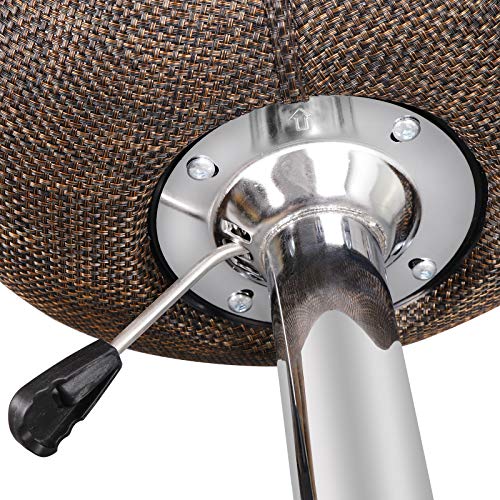 ZENY Set of 2 Adjustable Bar Stools, Pub Swivel Barstool Chairs with Back, Pub Kitchen Counter Height Modern Patio Barstool