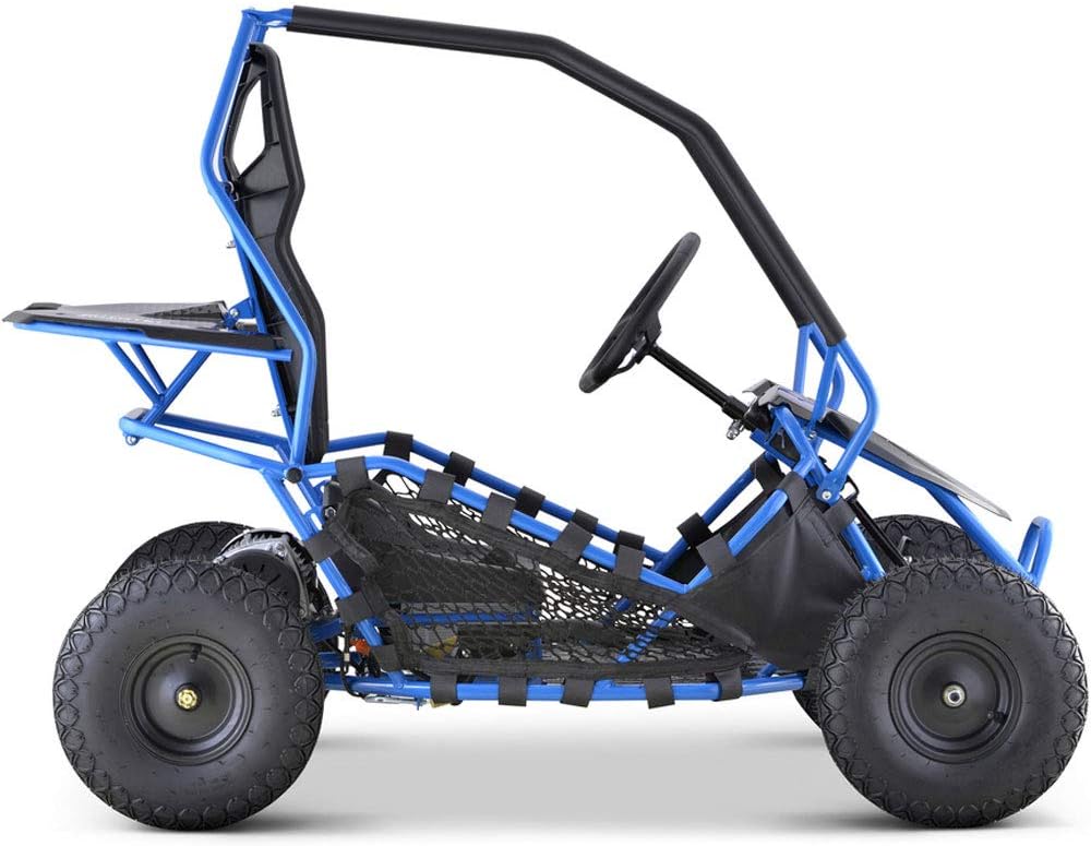 MotoTec Kids Electric Go Kart Maverick 1000w Blue