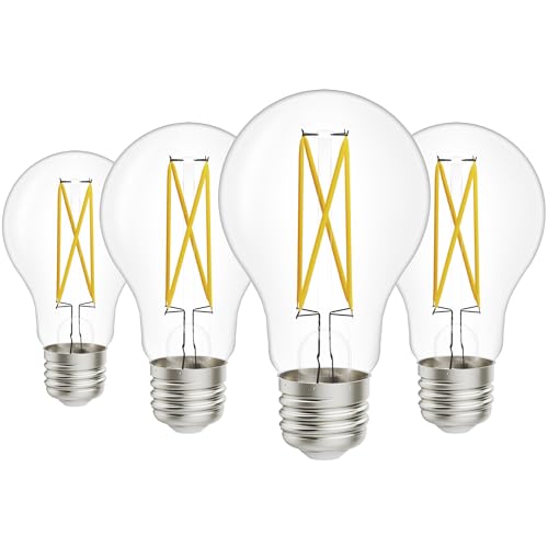 Sunco 4 Pack LED Light Bulbs A15, 7W=60W, 5000K Daylight, 800 LM, Dimmable Decorative Edison Vintage Bulbs, Indoor Outdoor, E26 Medium Base