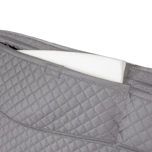 ECP All Purpose Diamond Quilted Therapeutic Contoured Correction Support Western Saddle Pad with Adjustable Memory Foam