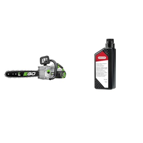 EGO Power+ CS1613 16-Inch 56-Volt Cordless Chainsaw Bundle with Oregon Premium Bar and Chain Oil