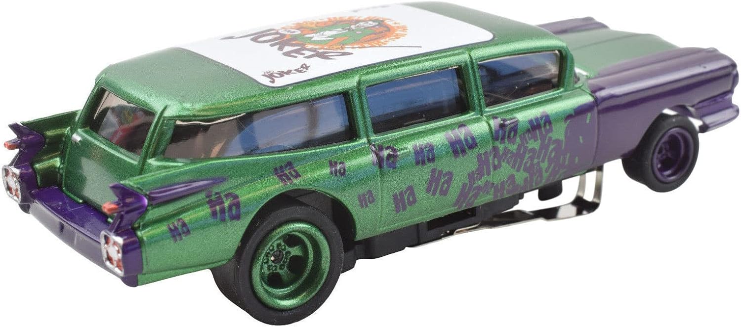 Auto World x Premium Hobbies 4Gear Batman The Joker 1959 Cadillac HO Scale Slot Car CP7944