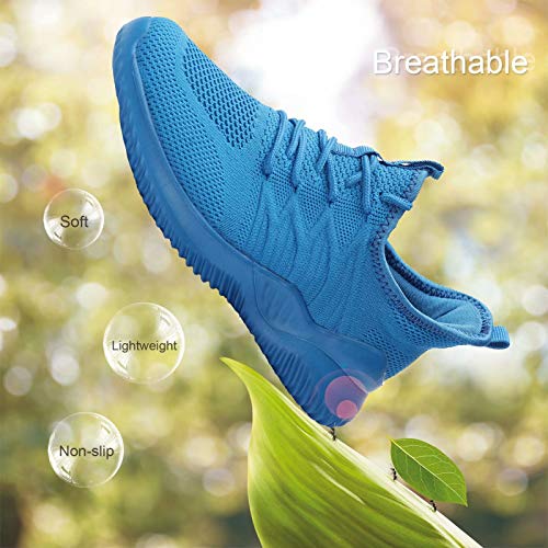 KEEZMZ Womens Ladies Walking Running Shoes Slip On Lightweight Casual Tennis Sneakers Clothes Shoes