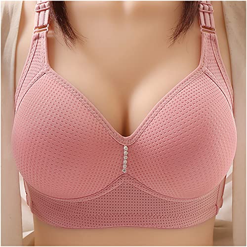 Thin Bras for Older Women Comfy Soft No Underwire Bra Full Coverage Support Bras Breathe Lift up Air Underwear