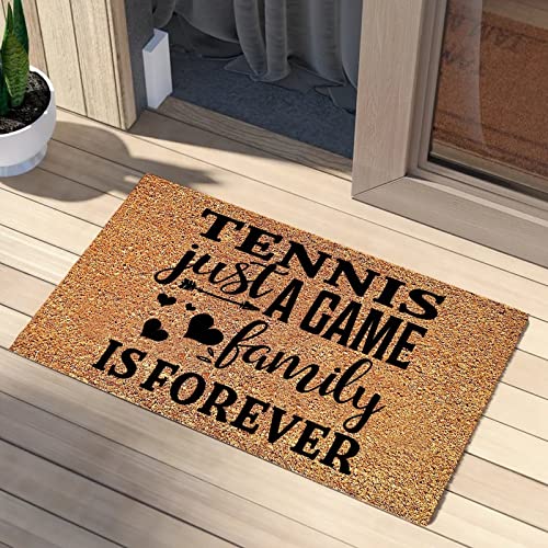 My First Priority is Time with My Family Doormat Coconut Coir Indoor Outdoor Entrance Home Captures Dirt with Heavy Duty Backing Durable Gifts for Mom Dad 24x36in