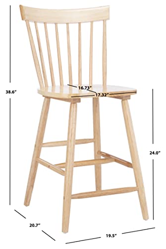 Safavieh Home Collection Providence Spindle Back Black Counter 24-inch Stool (Set of 2)